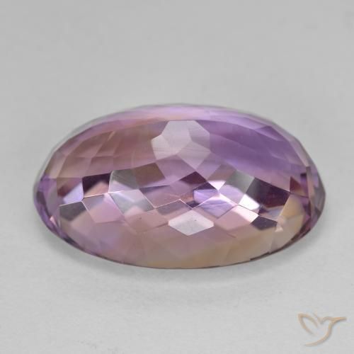 Ametrine Gemstone in 21.3 x 14.2 mm Size for Sale, Ametrine Stone in Bi-color Color
