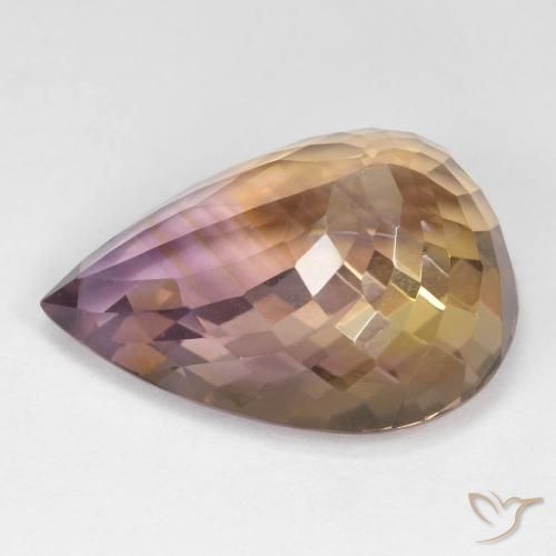 Ametrine Gemstone in 20.9 x 15 mm Size for Sale, Ametrine Stone in Bi-color Color