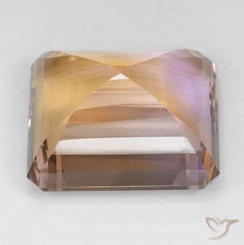 Ametrine Gemstone in 19.1 x 14.3 mm Size for Sale, Ametrine Stone in Bi-color Color