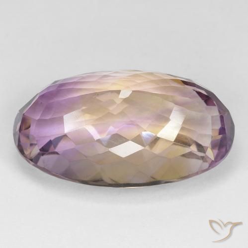 Ametrine Gemstone in 23.4 x 13.8 mm Size for Sale, Ametrine Stone in Bi-color Color