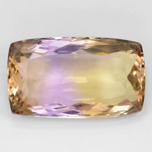 Bi-color Ametrine Gem - 27.1ct Cushion-Cut (ID: 588912)