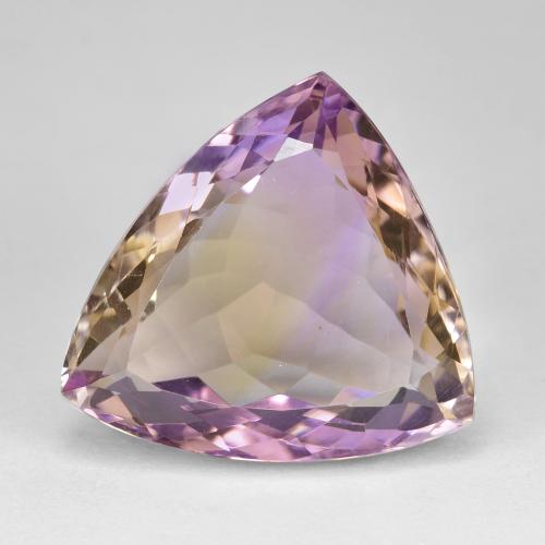 Двуцветный Аметрин Камень - 21.2ct Огранка Триллион Фасетная (ID: 588913)
