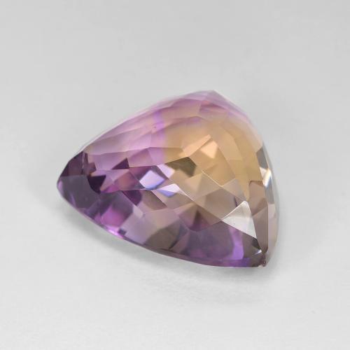 Ametrine Gemstone in 18.9 x 17.7 mm Size for Sale, Ametrine Stone in Bi-color Color
