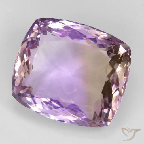 29.87 ct Bi-color Ametrine Stone, Natural Ametrine in Cushion-Cut Shape for Sale