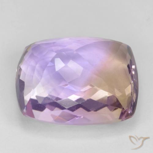 Ametrine Gemstone in 20.3 x 17.8 mm Size for Sale, Ametrine Stone in Bi-color Color