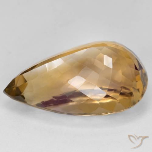 Ametrine Gemstone in 25.1 x 15.2 mm Size for Sale, Ametrine Stone in Bi-color Color