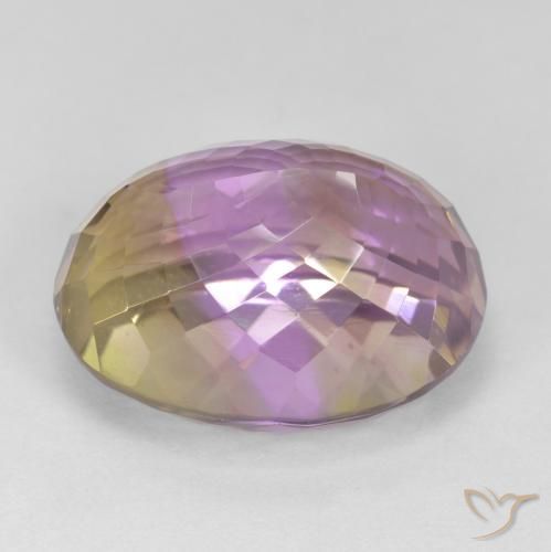 Ametrine Gemstone in 18.5 x 14.3 mm Size for Sale, Ametrine Stone in Bi-color Color