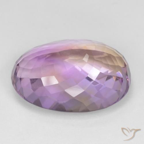 Ametrine Gemstone in 20 x 15 mm (calibrated) Size for Sale, Ametrine Stone in Bi-color Color