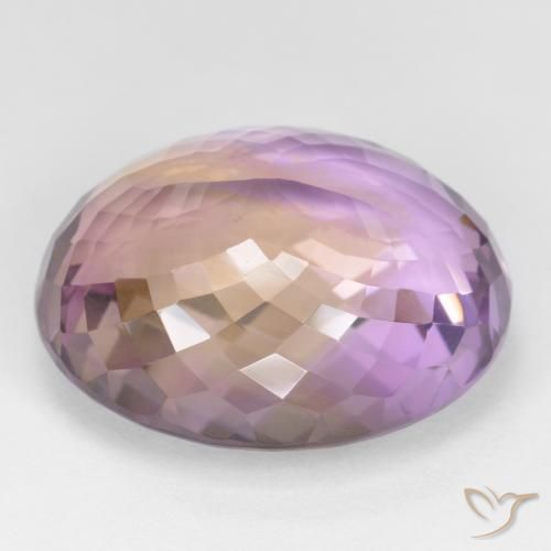 Ametrine Gemstone in 22.5 x 18.5 mm Size for Sale, Ametrine Stone in Bi-color Color