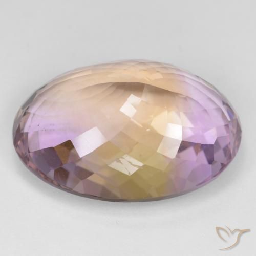 Ametrine Gemstone in 25.5 x 19 mm Size for Sale, Ametrine Stone in Bi-color Color