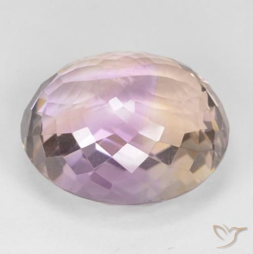 Ametrine Gemstone in 19 x 16.3 mm Size for Sale, Ametrine Stone in Bi-color Color