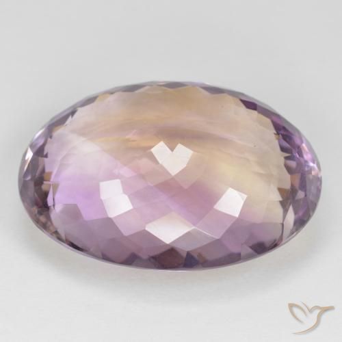 Ametrine Gemstone in 27 x 20 mm (calibrated) Size for Sale, Ametrine Stone in Bi-color Color