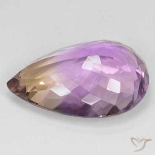 Ametrine Gemstone in 23.4 x 16.1 mm Size for Sale, Ametrine Stone in Bi-color Color