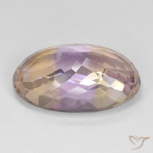 Ametrine Gemstone in 22 x 13.9 mm Size for Sale, Ametrine Stone in Bi-color Color