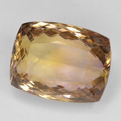 27.60 ct Bi-color Ametrine Stone, Natural Ametrine in Cushion-Cut Shape for Sale