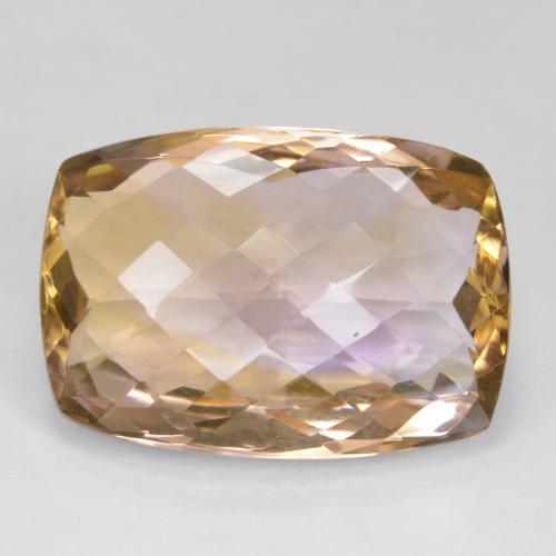 Bi-color Ametrine Gem - 22ct Cushion Checkerboard (ID: 594597)