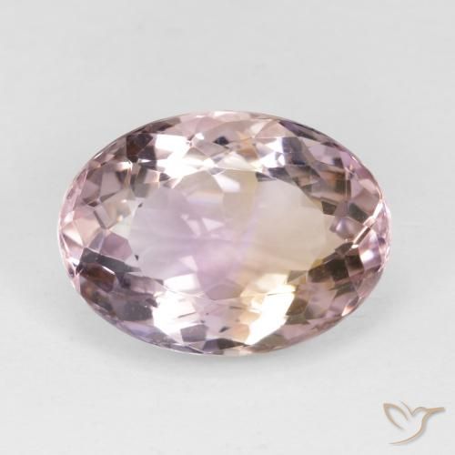 15,6 x 11,5mm ametrino bicolore taglio ovale dal Brasile, peso di 8,17 ct, pietra preziosa naturale non trattati in purezza VVS-VS, 1 pezzo Ametrine Ovale sfaccettato - Colore: Bi-Colore, durezza Mohs di 7 adatto per gioielli da indossare ogni giorno , Photo A