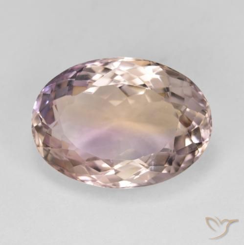 Bi-color Ametrine Gem - 9ct Oval Facet (ID: 594604)