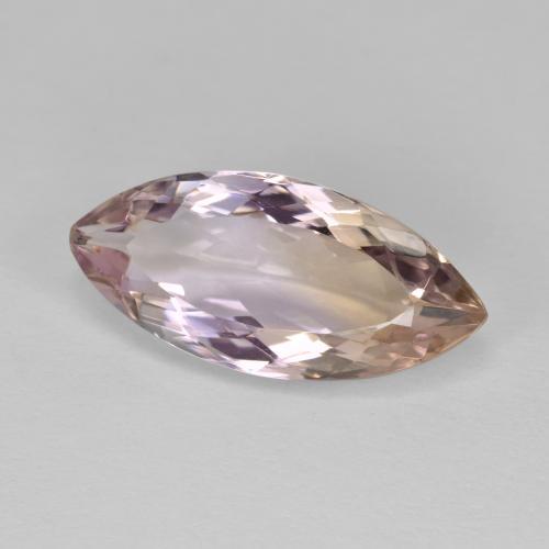 4.76 ct Bi-color Ametrine Stone, Natural Ametrine in Marquise Facet Shape for Sale