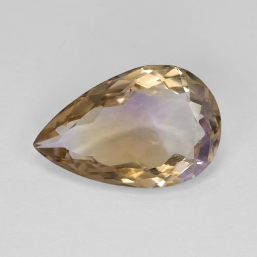 Bi-color Ametrine Gem - 5.2ct Pear Facet (ID: 594690)