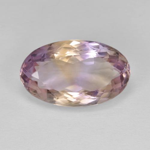 Bi-color Ametrine Gem - 6.4ct Oval Facet (ID: 594692)