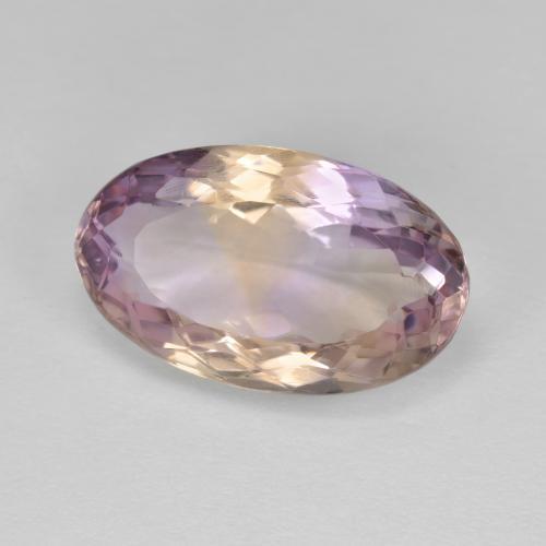 6.40 ct Bi-color Ametrine Stone, Natural Ametrine in Oval Facet Shape for Sale