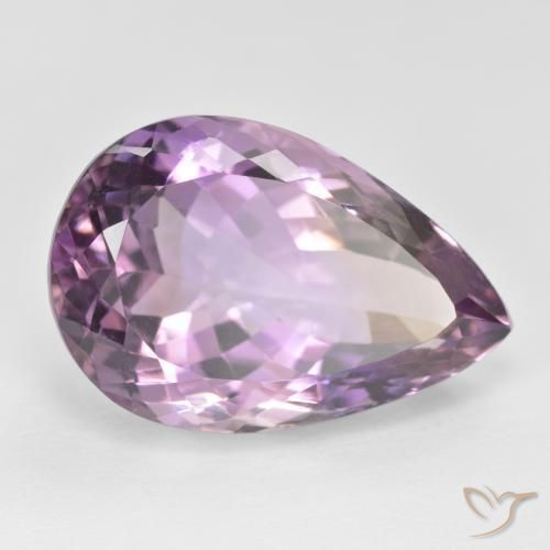 16.84 ct Bi-color Ametrine Stone, Natural Ametrine in Pear Facet Shape for Sale