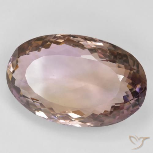 28.88 ct Bi-color Ametrine Stone, Natural Ametrine in Oval Facet Shape for Sale
