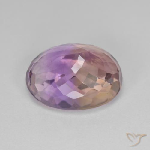 Ametrine Gemstone in 17 x 13.8 mm Size for Sale, Ametrine Stone in Bi-color Color