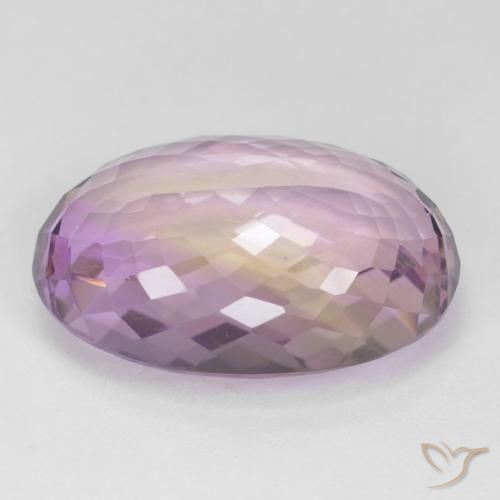 Ametrine Gemstone in 21.4 x 14.9 mm Size for Sale, Ametrine Stone in Bi-color Color