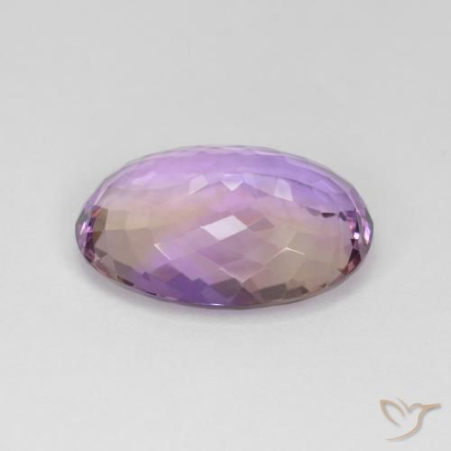 Ametrine Gemstone in 22.8 x 16.8 mm Size for Sale, Ametrine Stone in Bi-color Color