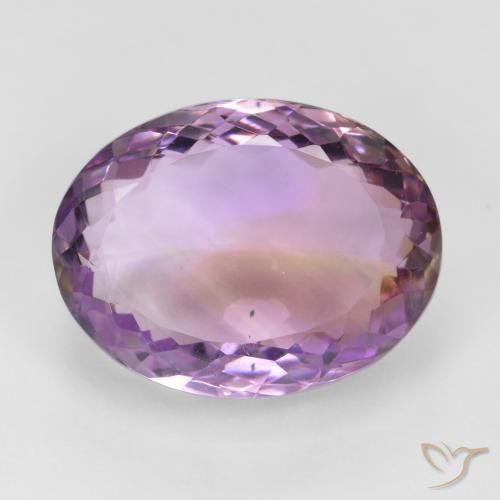 Ametrine bicolore taglio ovale da 19,63 ct dal Brasile, dimensione 19 x 14,6mm, pietra preziosa naturale non trattati , purezza VS, Ametrine Ovale sfaccettato da 1 pz, durezza Mohs di 7 adatto per gioielli da indossare ogni giorno, Photo A