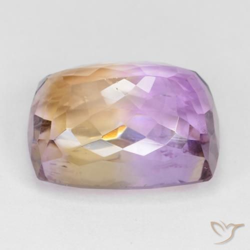 Ametrine Gemstone in 17.1 x 12.6 mm Size for Sale, Ametrine Stone in Bi-color Color