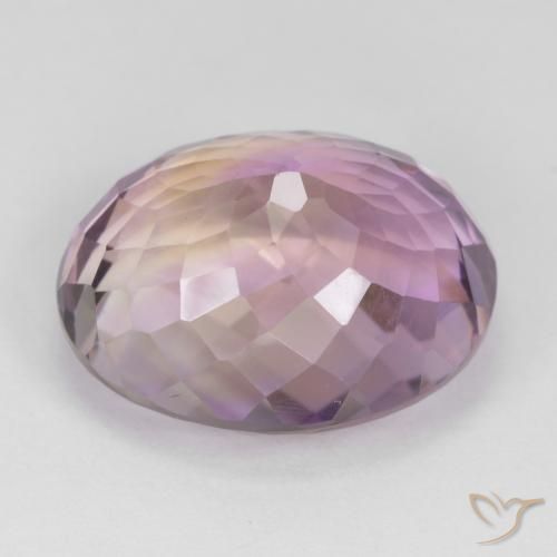 Ametrine Gemstone in 17.9 x 14.8 mm Size for Sale, Ametrine Stone in Bi-color Color