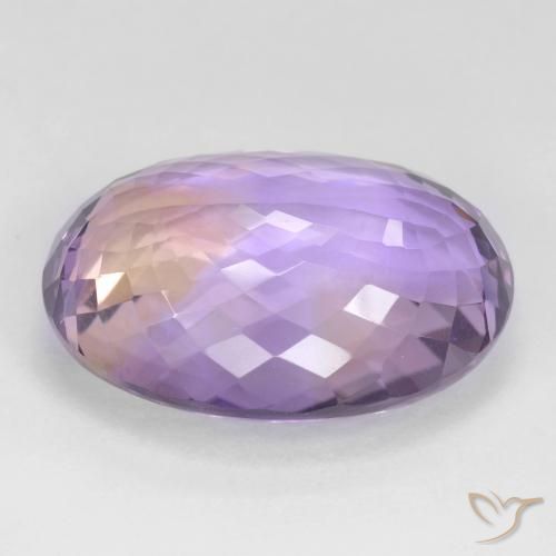 Ametrine Gemstone in 22.6 x 16.8 mm Size for Sale, Ametrine Stone in Bi-color Color