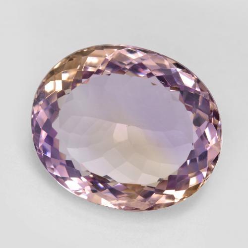 16.35 ct Bi-color Ametrine Stone, Natural Ametrine in Oval Facet Shape for Sale