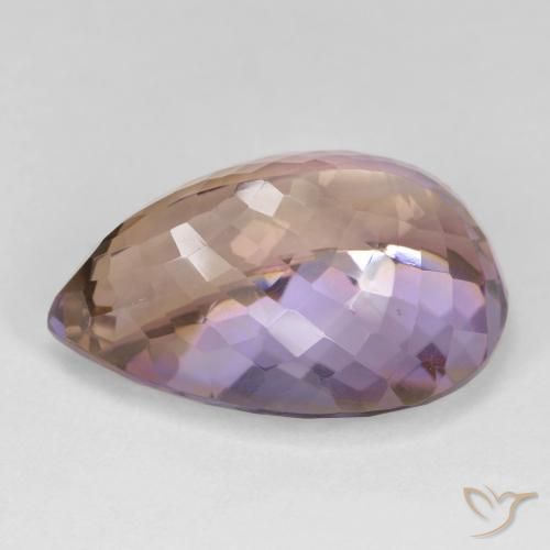 Ametrine Gemstone in 21.8 x 14.8 mm Size for Sale, Ametrine Stone in Bi-color Color