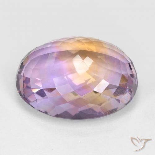 Ametrine Gemstone in 20 x 15 mm (calibrated) Size for Sale, Ametrine Stone in Bi-color Color
