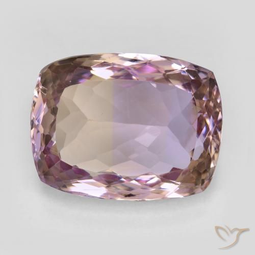Bi-color Ametrine Gem - 15.7ct Cushion-Cut (ID: 596688)