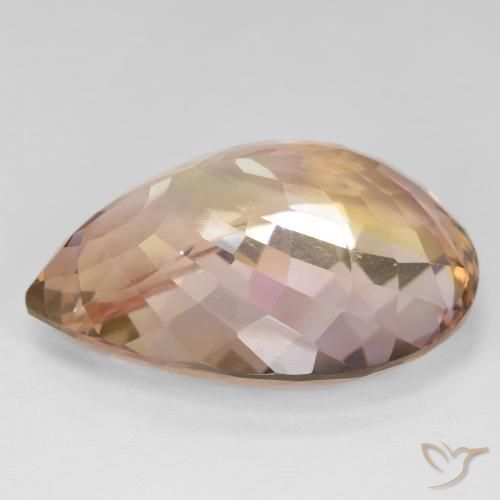 Ametrine Gemstone in 25.6 x 14.6 mm Size for Sale, Ametrine Stone in Bi-color Color