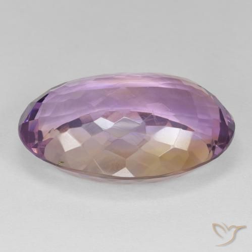 Ametrine Gemstone in 23.4 x 15.8 mm Size for Sale, Ametrine Stone in Bi-color Color