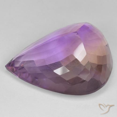 Ametrine Gemstone in 25.1 x 21.4 mm Size for Sale, Ametrine Stone in Bi-color Color