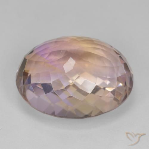 Ametrine Gemstone in 20.5 x 17.1 mm Size for Sale, Ametrine Stone in Bi-color Color