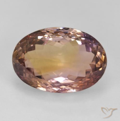 17.33ct Natural Bi-color Ametrine, Oval, VVS-VS