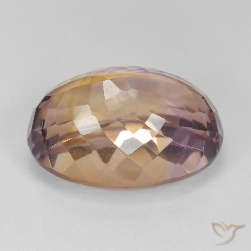 Ametrine Gemstone in 18 x 13 mm (calibrated) Size for Sale, Ametrine Stone in Bi-color Color