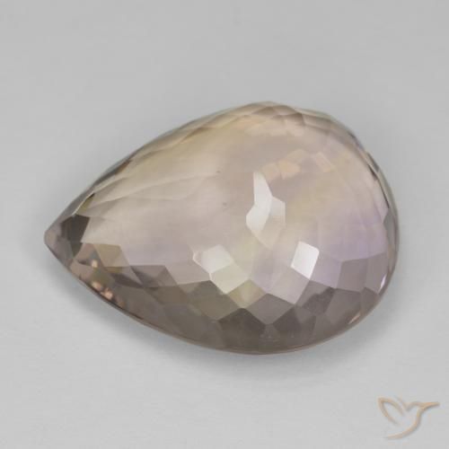 Ametrine Gemstone in 22 x 18.7 mm Size for Sale, Ametrine Stone in Bi-color Color