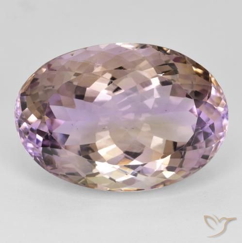 24.19 ct Bi-color Ametrine, 23.2 x 16.1 mm Oval Cut From Brazil, Photo A
