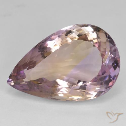 23.89ct Natural Bi-color Ametrine, Pear Shape, VS