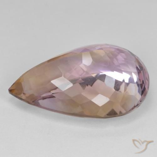 Ametrine Gemstone in 24.3 x 16 mm Size for Sale, Ametrine Stone in Bi-color Color
