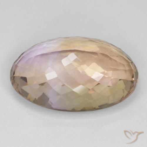 Ametrine Gemstone in 23.4 x 16.3 mm Size for Sale, Ametrine Stone in Bi-color Color